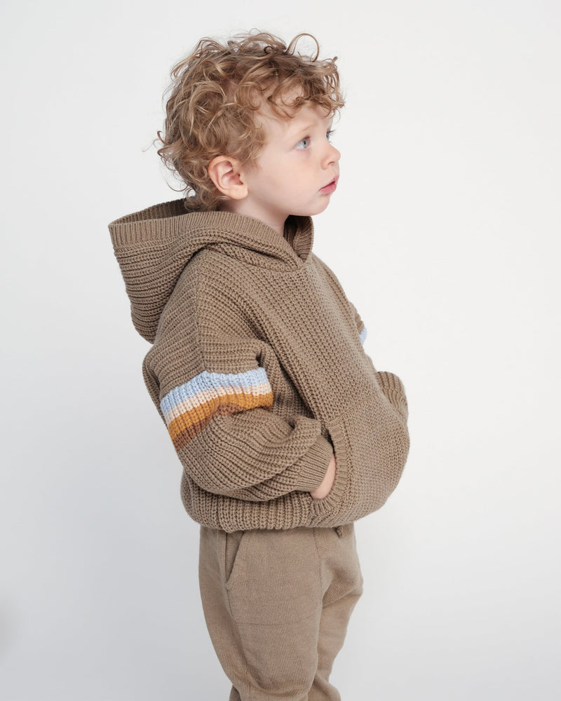 7AM Enfant - Pull épais à capuche - Chunky