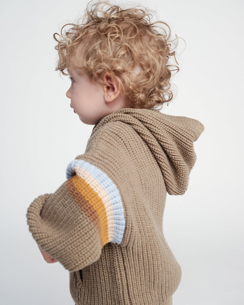7AM Enfant - Pull épais à capuche - Chunky