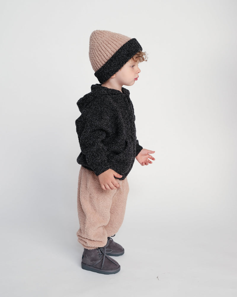7AM Enfant - Two-Tone Ribbed Beanie - Fuzzy