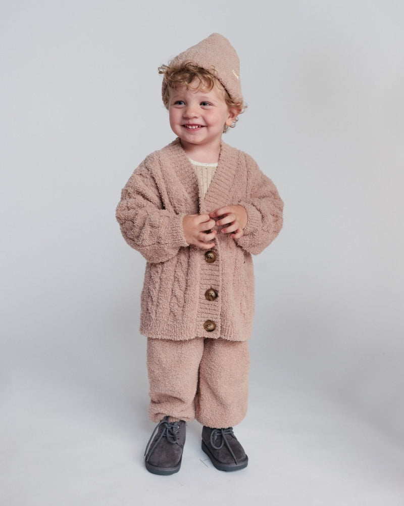 7AM Enfant - Cable Cardigan - Fuzzy