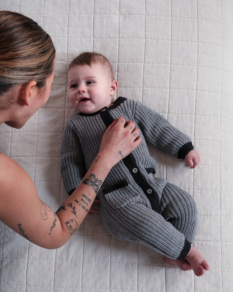 7AM Enfant - Long Sleeve Jumpsuit - Chunky