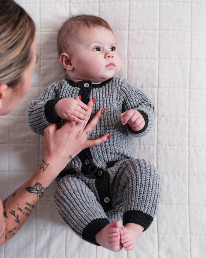 7AM Enfant - Long Sleeve Jumpsuit - Chunky