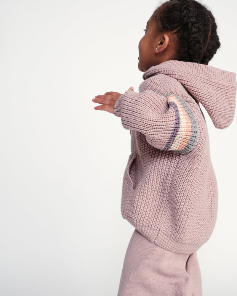 7AM Enfant - Pull épais à capuche - Chunky