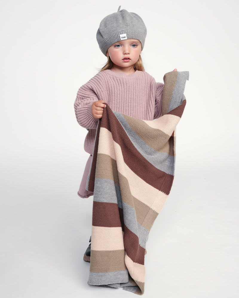 7AM Enfant - Knit Blanket - Chunky