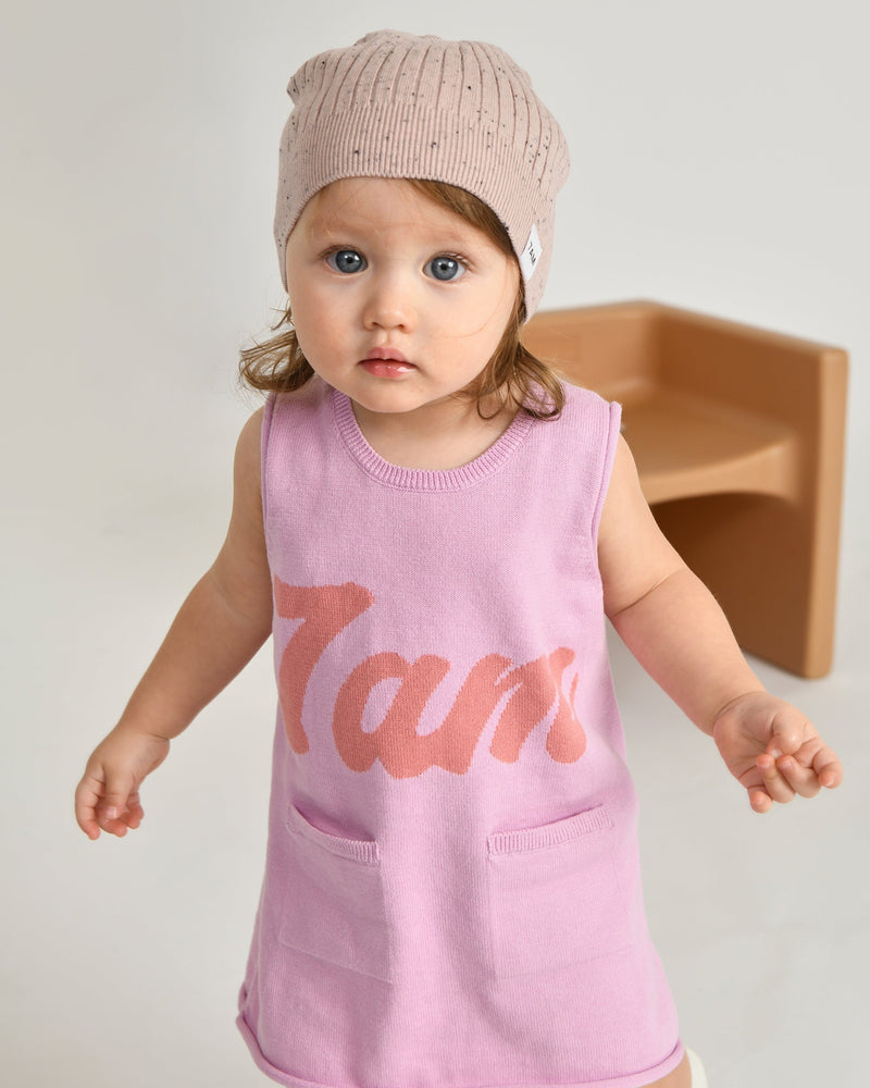 7AM Enfant - Robe Boxy en coton avec logo 7AM