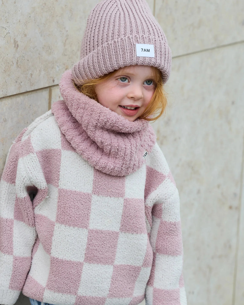 Ribbed Neck Gaiter - Fuzzy