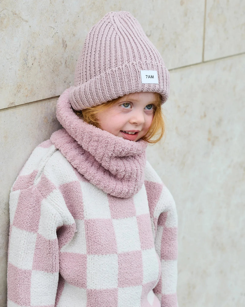 Ribbed Neck Gaiter - Fuzzy