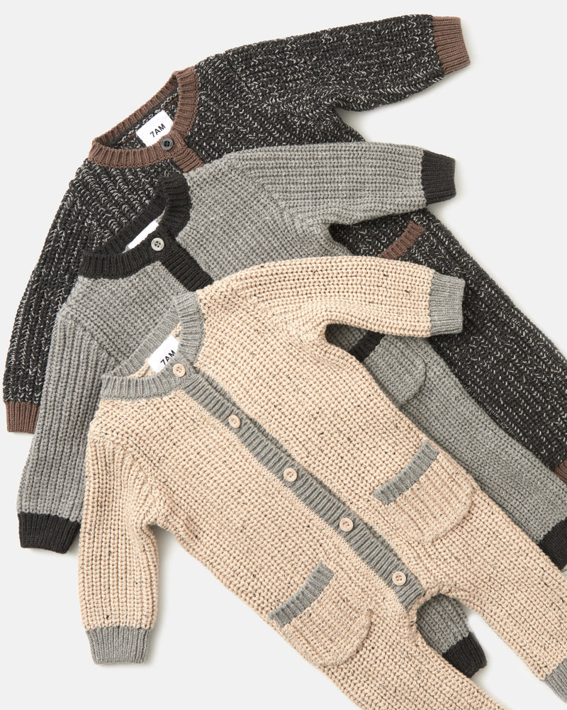 7AM Enfant - Long Sleeve Jumpsuit - Chunky