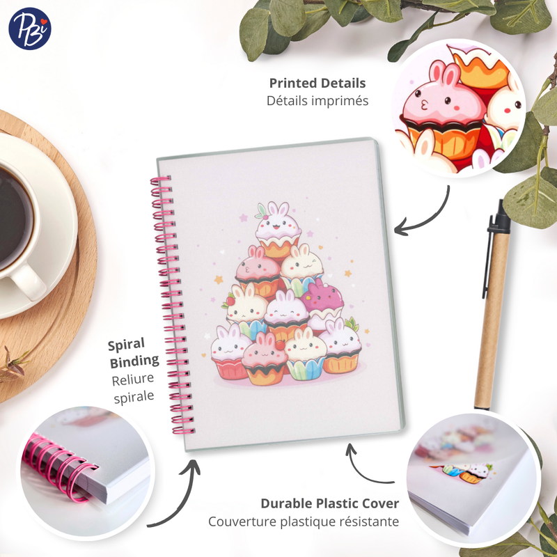 NOTEBOOK- KAWAII CUPCAKES