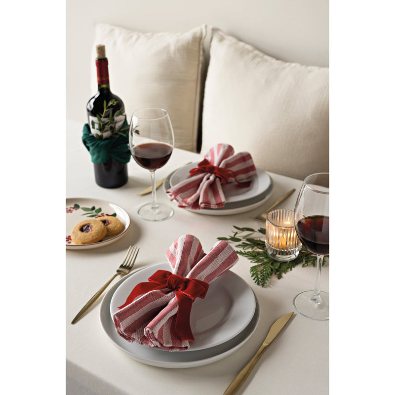 Now Designs - Peppermint Stripe Napkins Set of 4 - lifestyle