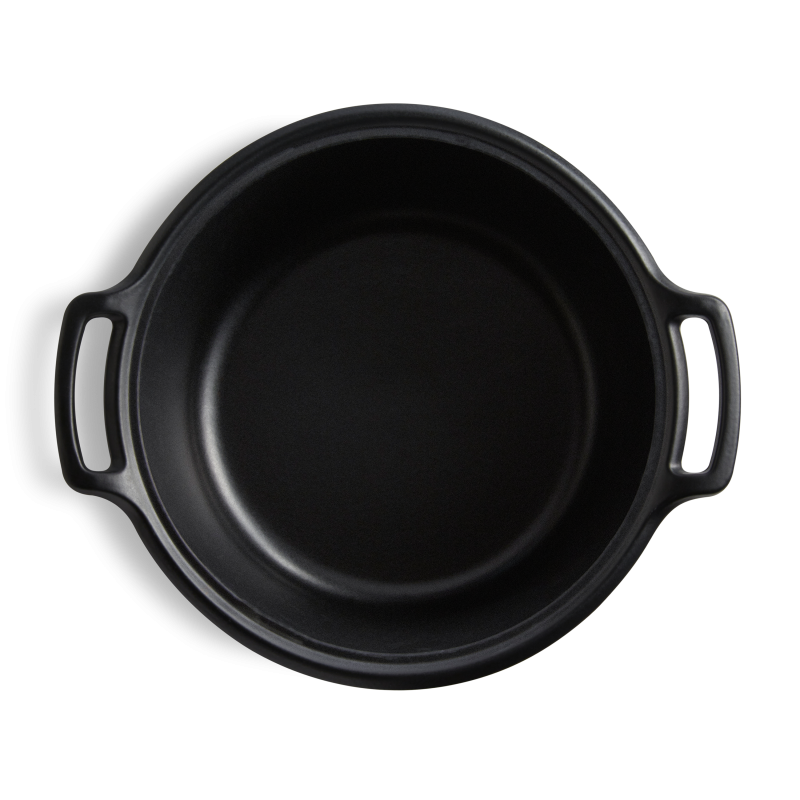 Emile Henry Sublime+ Round Casserole 7L Ardoise - interior