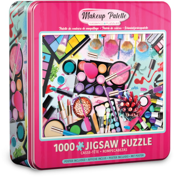 Eurographics - Puzzle 1000 pièces - Palette de maquillage - Boîte en fer blanc