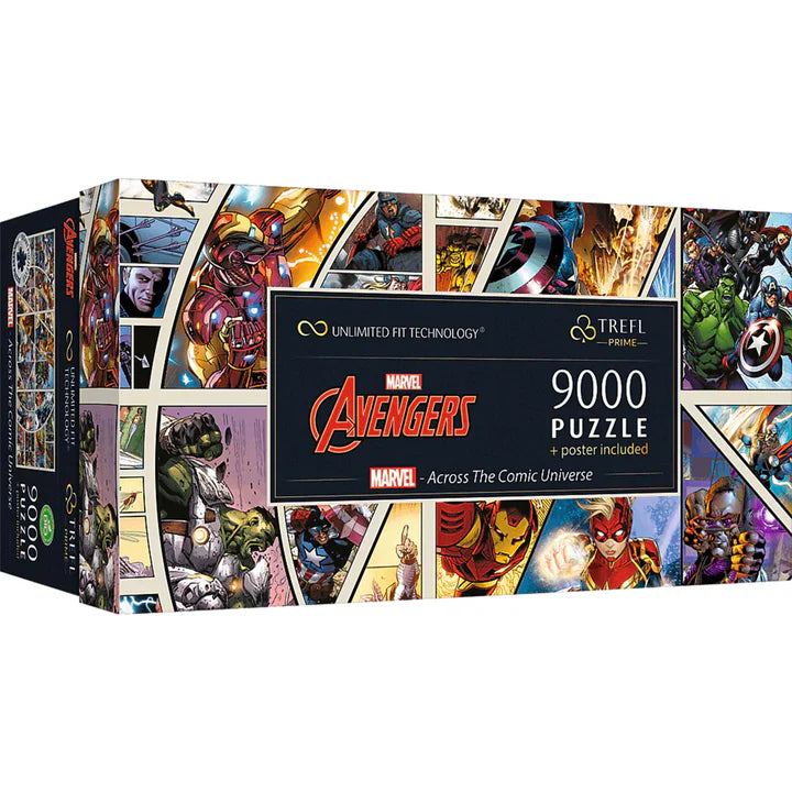 Trefl - 9000 Piece Jigsaw Puzzle - Prime Uft - MARVELacross The Comic Universe