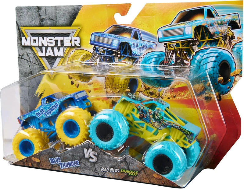 Monster Jam - Lot de 2 camions miniatures à l'échelle 1:64 Série 33