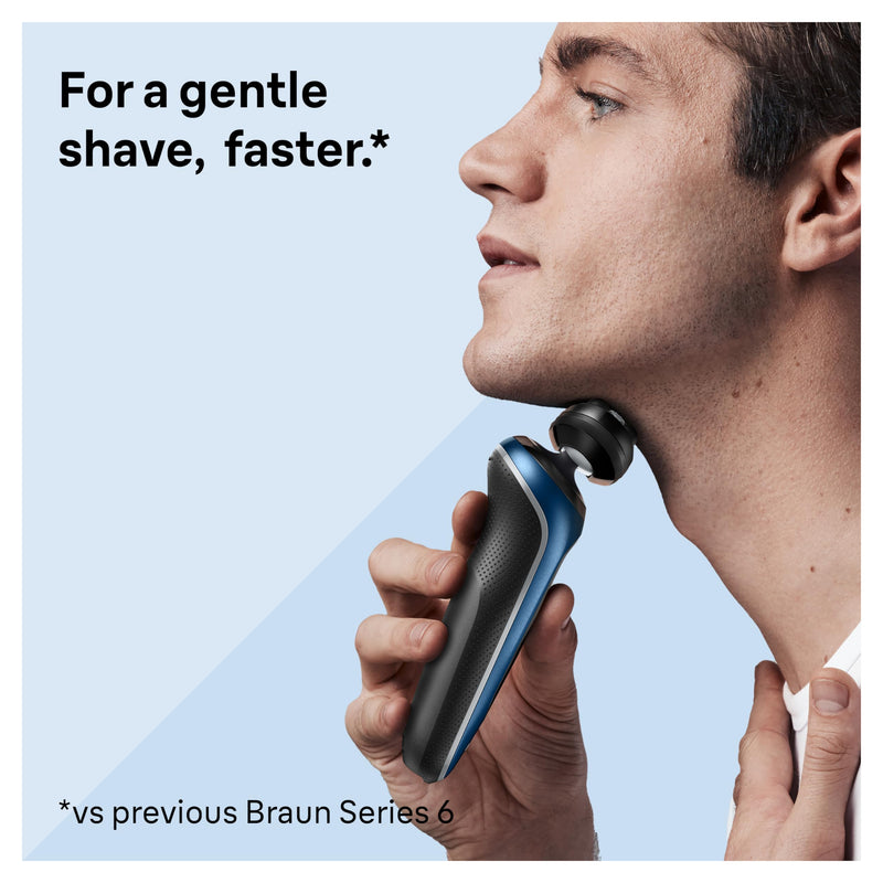 Braun Series 6 Foil Electric Shaver, Blue