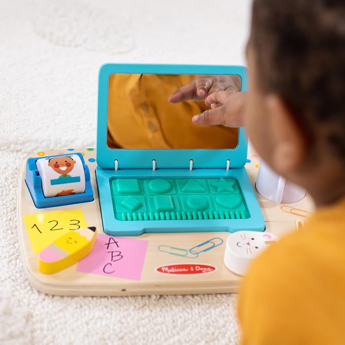 Melissa & Doug - Tableau d'activités en bois pour le bureau