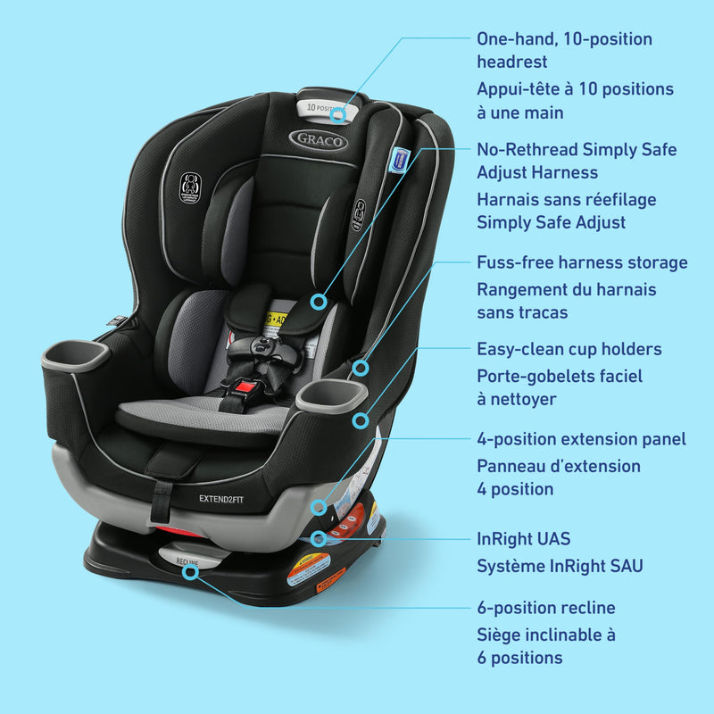 Graco - Extend2Fit Convertible Car Seat - Titus