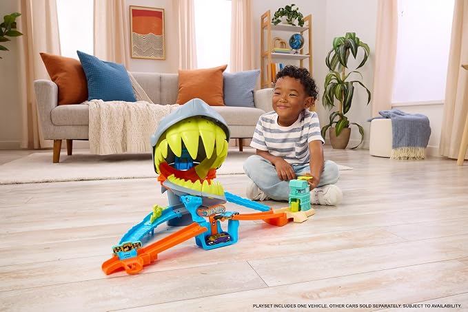 Hot Wheels - Coffret plage attaque du requin