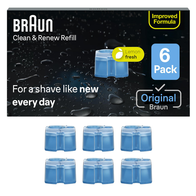 Braun Clean & Renew CCR Cleaning Cartridges, 6 Pack