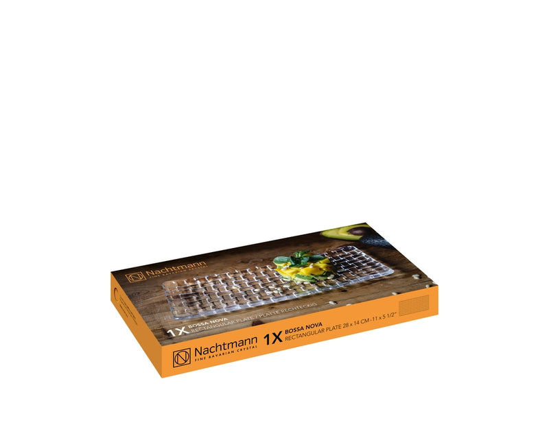 Nachtmann - Bossa Nova - Plat rectangulaire | 11 × 5,5 po / 28 × 14 cm
