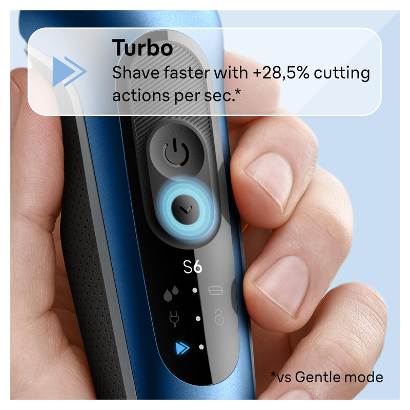 Braun Series 6 Foil Electric Shaver, Blue
