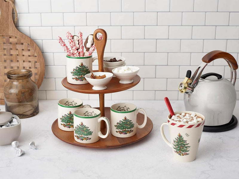 Spode - Christmas Tree - Mug - Set of 4 | 9 oz / 266 mL