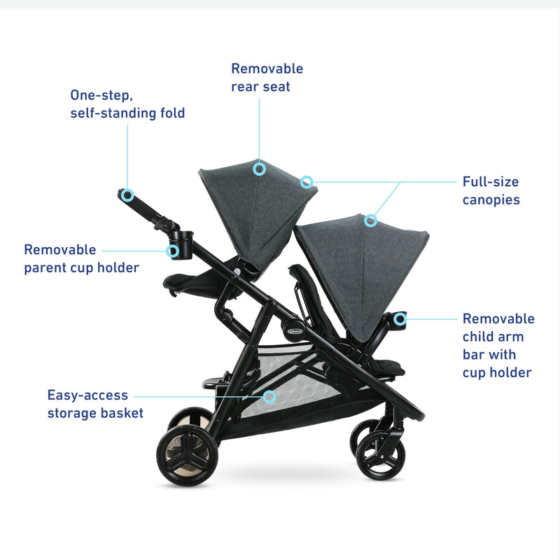 Graco - Ready2Grow 2.0 Double Stroller - Rafa