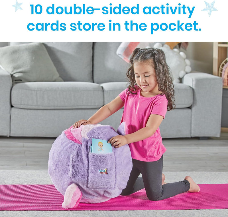 hand2mind - BubblePlush Yoga Ball Buddy | Unicorn