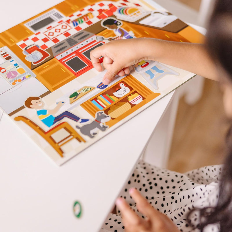 Melissa & Doug - Carnet d'autocollants réutilisables - Maison de jeu !
