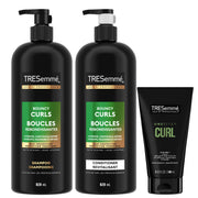 TRESemmé Bouncy Curls Shampoo, Conditioner & Curl Gel Set, 3 Pack