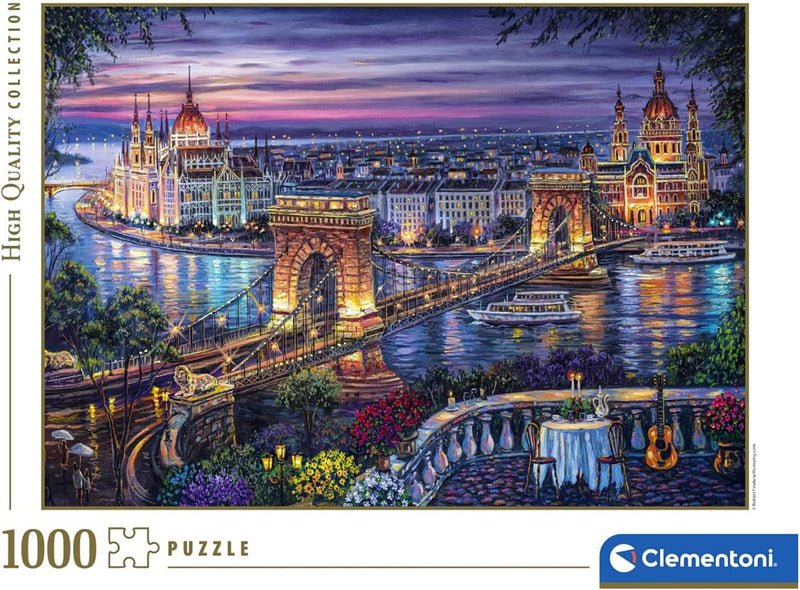 Clementoni - 1000-Piece Puzzle - Lights Of The Danube