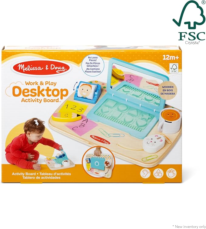 Melissa & Doug - Tableau d'activités en bois pour le bureau