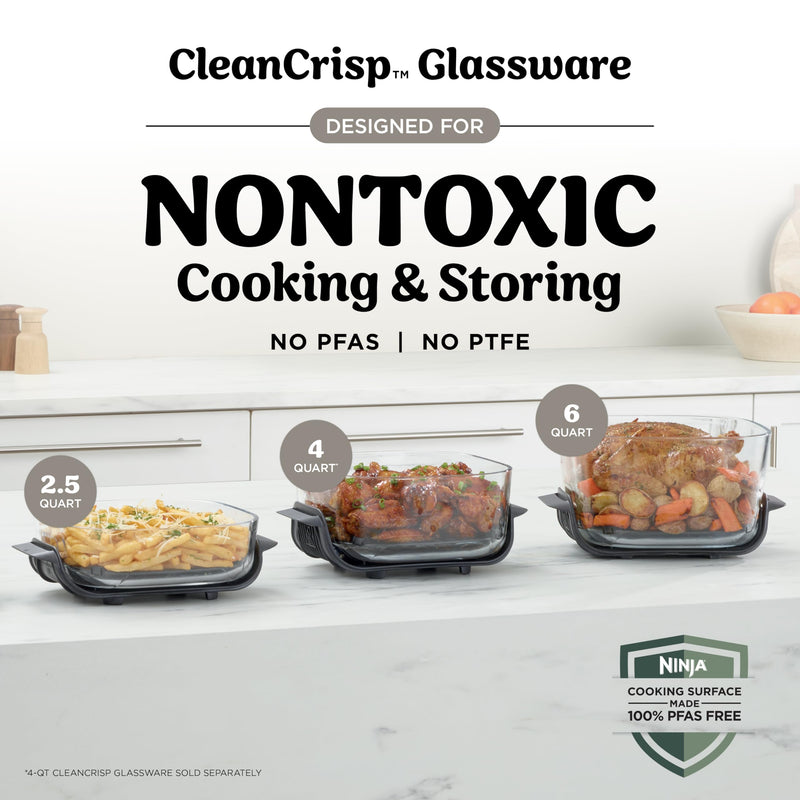 Ninja Crispi Pro Glass Air Fryer AS101CLG, Bone