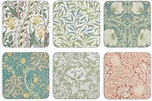 William Morris & Co - Coasters S/6 4 in × 4 in-4 × 4 in