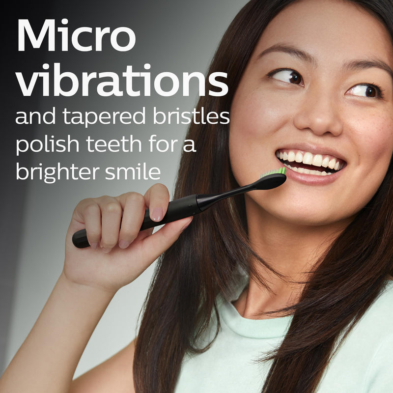 Philips One by Sonicare Rechargeable Toothbrush HY1200/26, Black