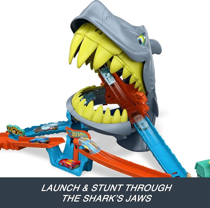 Hot Wheels - Coffret plage attaque du requin