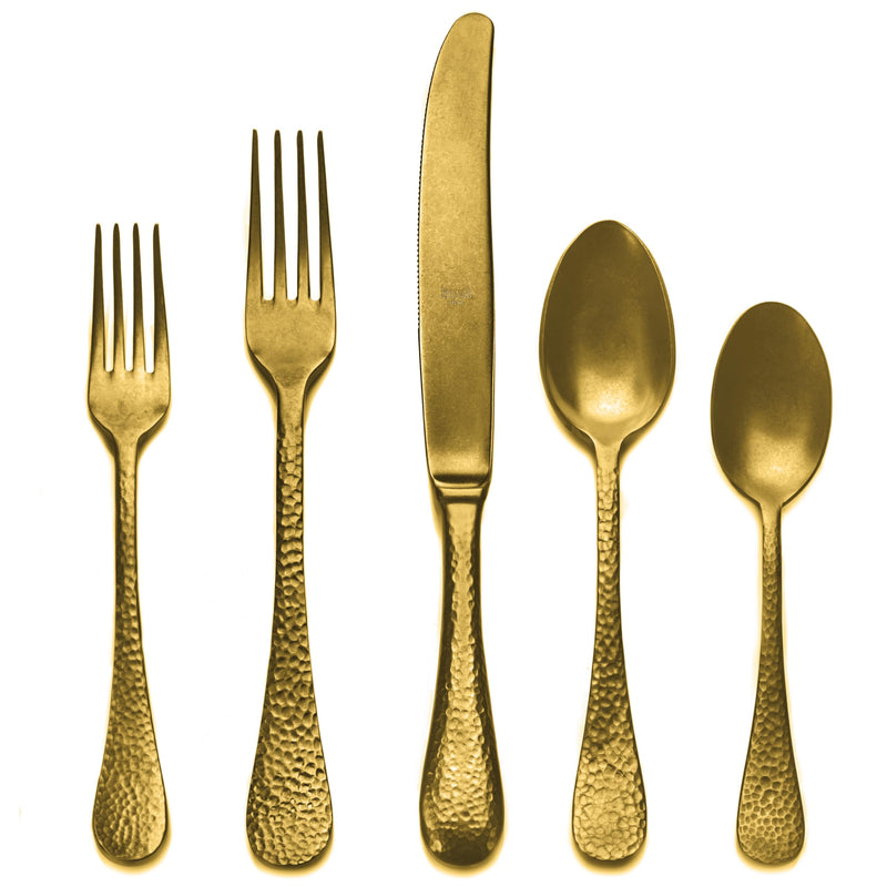 Mepra - Epoque Pewter Gold - Ménagère 5 pièces