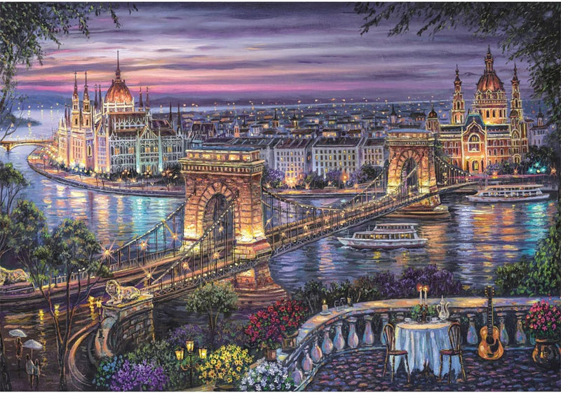 Clementoni - 1000-Piece Puzzle - Lights Of The Danube