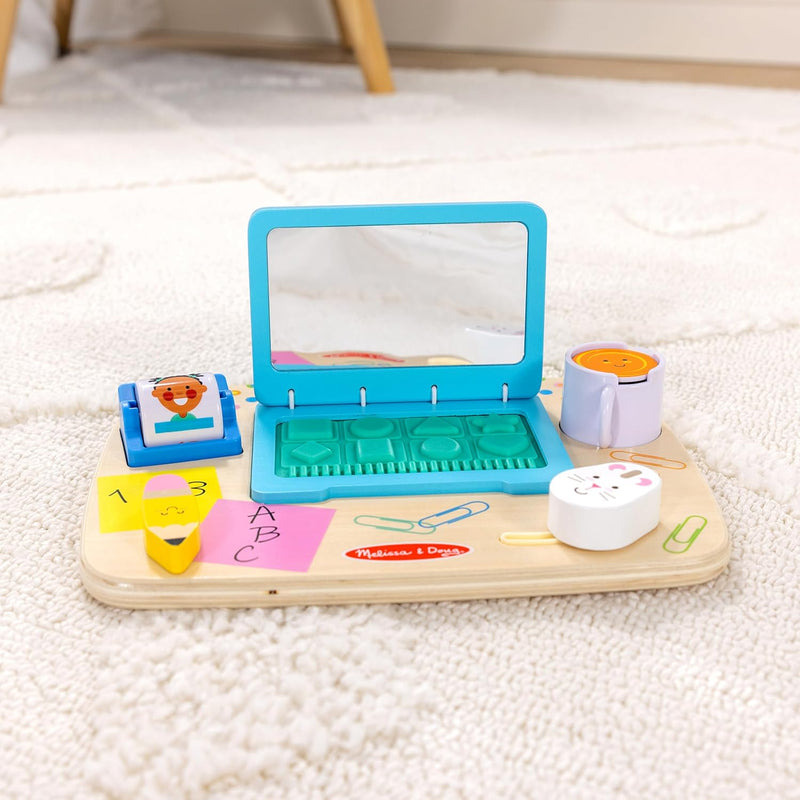 Melissa & Doug - Tableau d'activités en bois pour le bureau