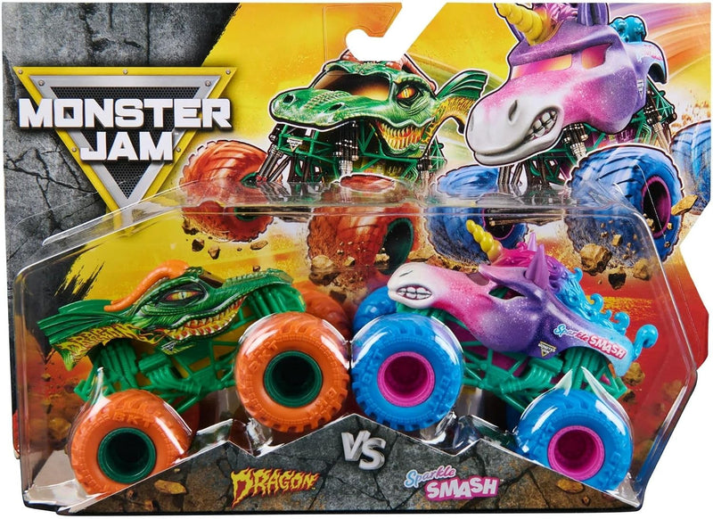 Monster Jam - Lot de 2 camions miniatures à l'échelle 1:64 Série 33