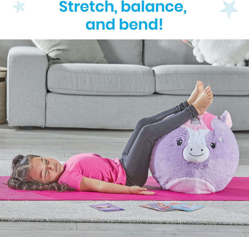 hand2mind - BubblePlush Yoga Ball Buddy | Unicorn