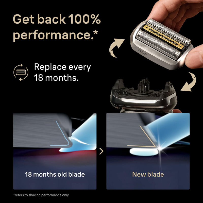 Braun Series 9 Replacement Shaver Head, Silver