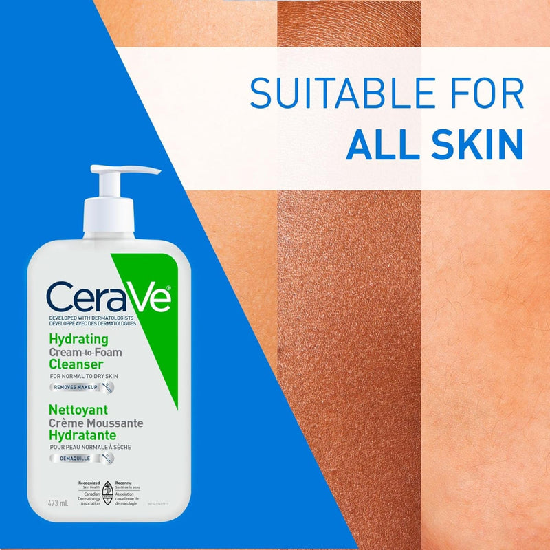 CeraVe - Hydrating Cream-to-Foam Cleanser - 473 mL