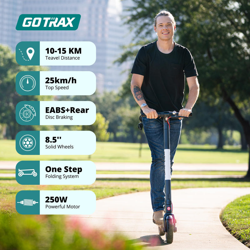 GOTRAX - GXL V2 Electric Scooter | 8.5 in / 21.6 cm Tires