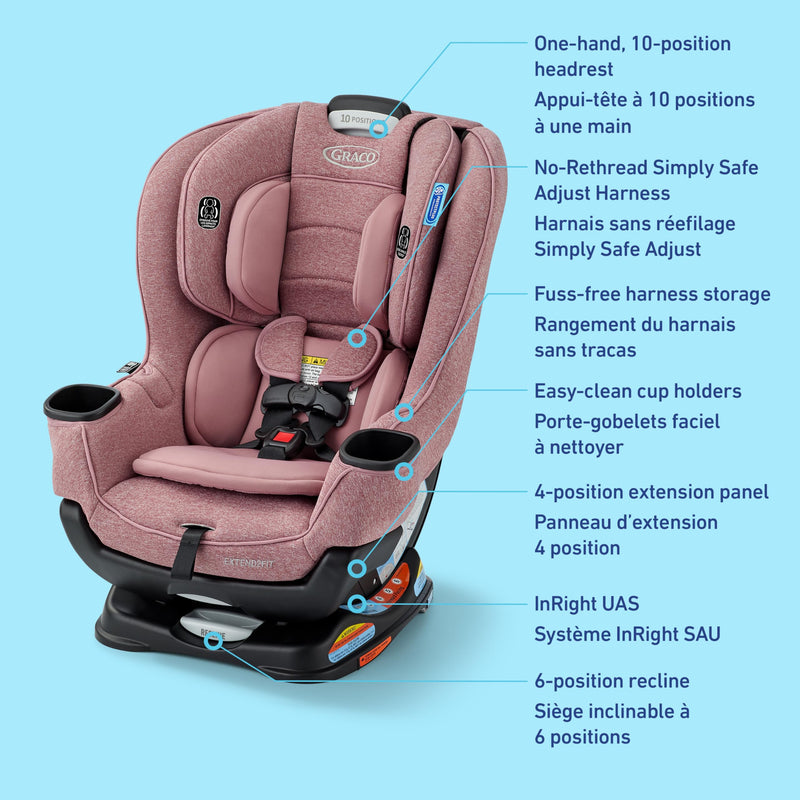 Graco - Extend2Fit Convertible Car Seat - Talia