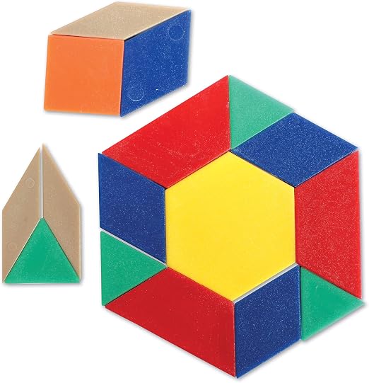 Ressources d'apprentissage - Blocs de formes en plastique (100 pièces)