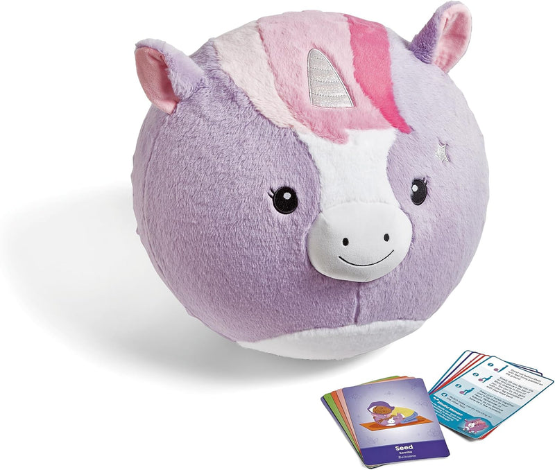 hand2mind - BubblePlush Yoga Ball Buddy | Unicorn