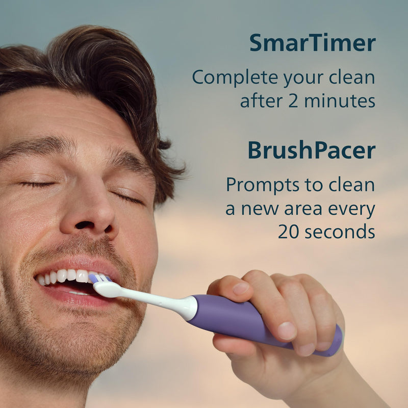 Philips Sonicare 6100 Electric Toothbrush HX7407/02, Plum