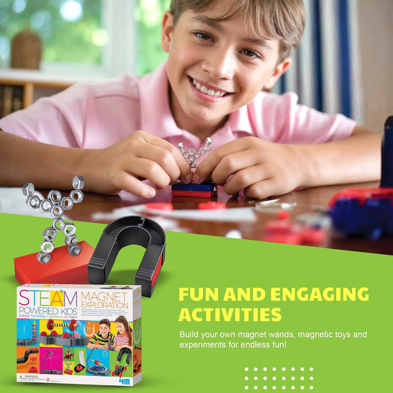4M - STEAM POWERED KIDS - Kit d'exploration magnétique de luxe