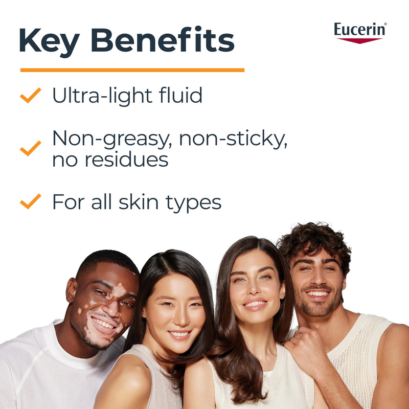 Eucerin Complete Hydration Ultra-Light Face Sunscreen SPF 50, 50 mL
